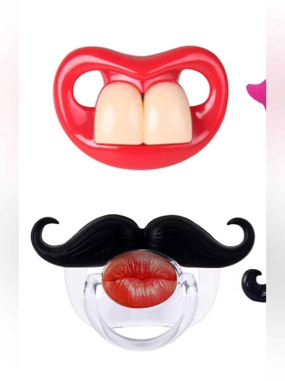 NEW Novelty Pacifier Set of 2